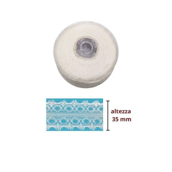 Nylon lace H cm 3.5 item P1033 25 meters