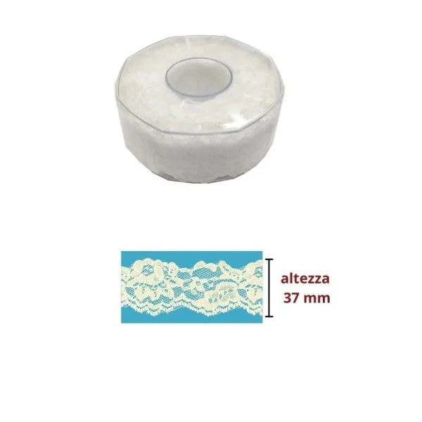 Nylon lace H cm 3.7 item P1035 25 meters
