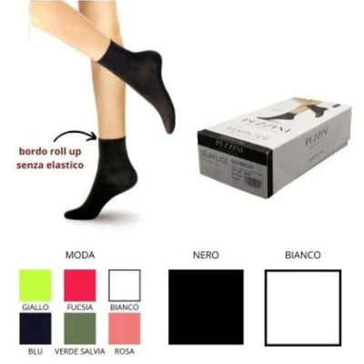 Calzino cotone donna smollato articolo Dcz 201 Semplice Pezzini paia 12