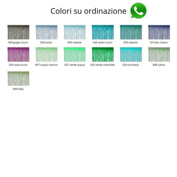 Frangia seta tripolino h cm 10 articolo 2146/10 metri 10