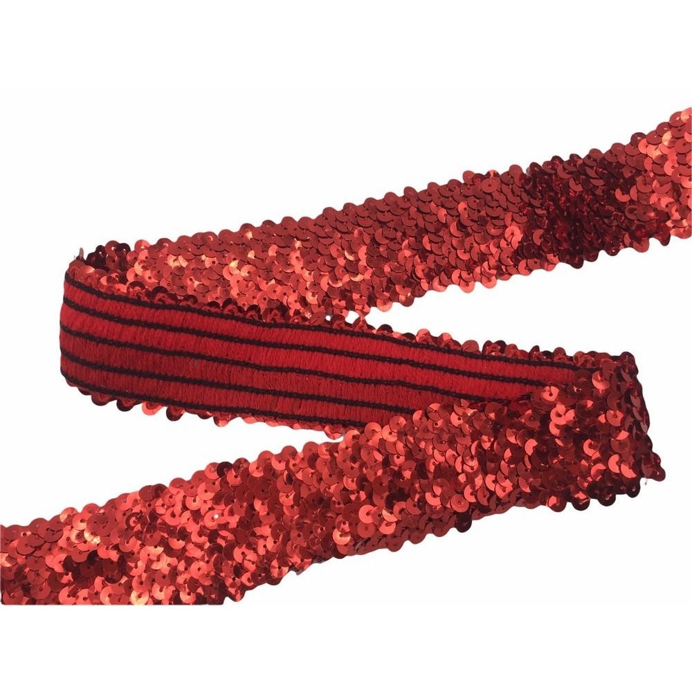 Bordo elastico in paillettes h cm 5 articolo 8/358 metri 9