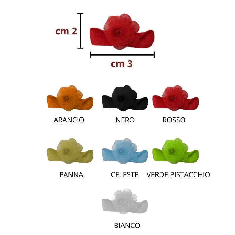 Organza flower application item 6/557 pieces 25