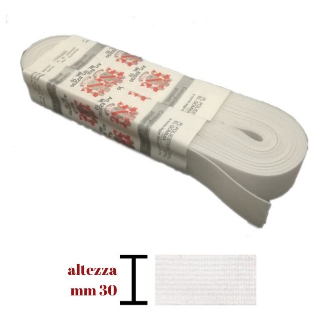 Elastico gallone h mm 30
articolo 822/30 metri 10