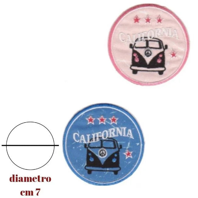 Iron-on fabric application item 8091 2 pieces
