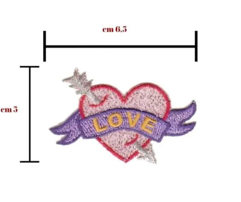Iron-on fabric application item 7642 6 pieces