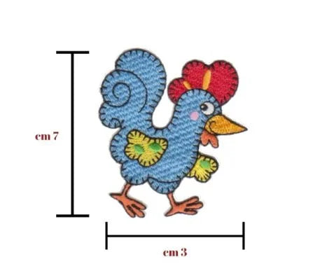 Iron-on fabric application item 8027 3 pieces