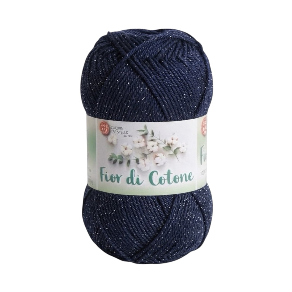 Cotton flower crochet thread cotton mix lurex item 3604 10 balls