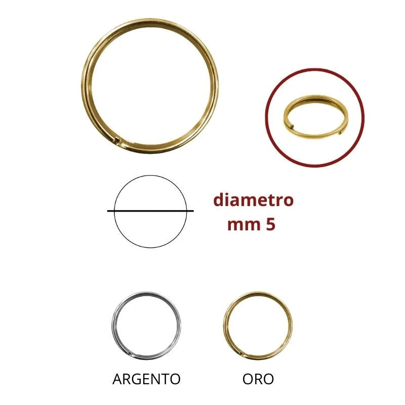 Anellino brisè ø mm 5 articolo FF074 pezzi 100