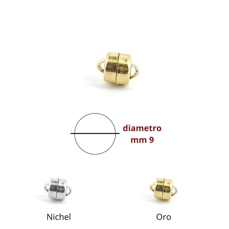 Magnetic closure mm 9 item FF182 pieces 12