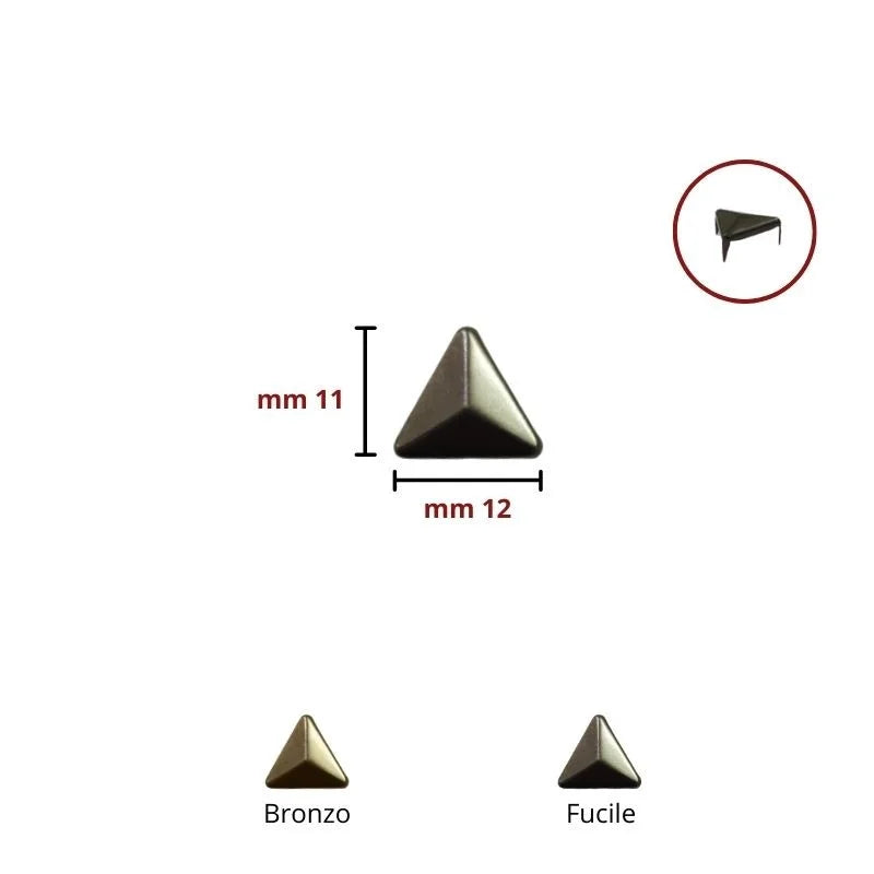 Borchia forma triangolo articolo BRT11 pezzi 100