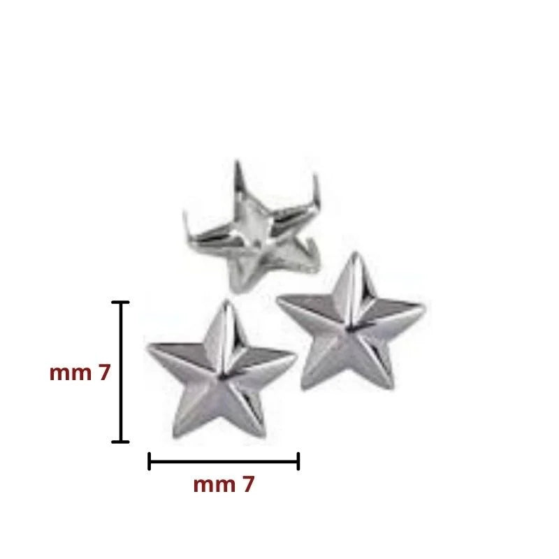 Borchia forma stella articolo BS07 pezzi 100