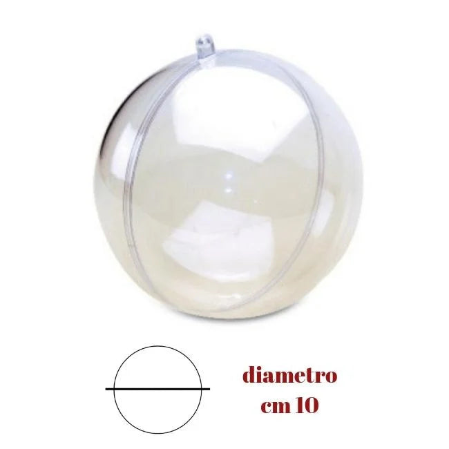 Transparent plastic sphere ø 10 cm item 2000/100