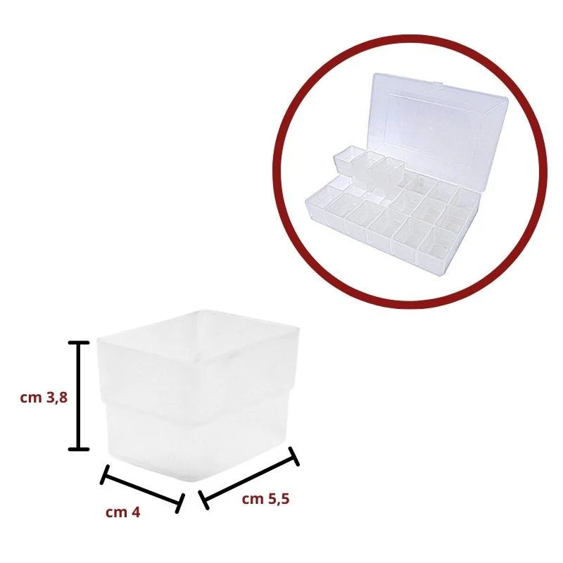 Scatola estraibile plastficata pezzi 18