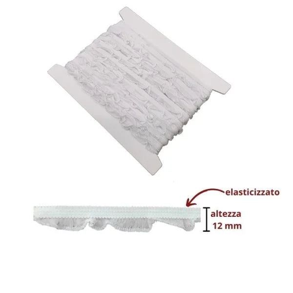 Elastic edge trimmings h 1.2 cm item 8627 10 meters