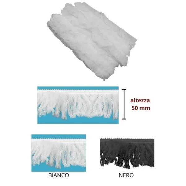 Frangia tulle h cm 5 articolo 920/050 metri 10