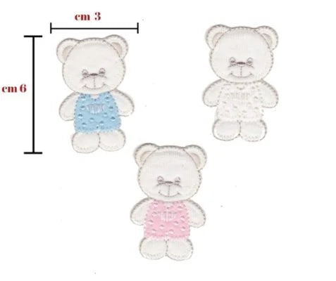 Iron-on fabric application item 061 6 pieces