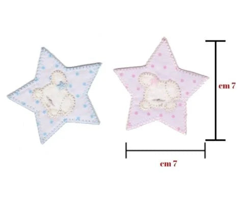 Iron-on fabric application item 051 4 pieces