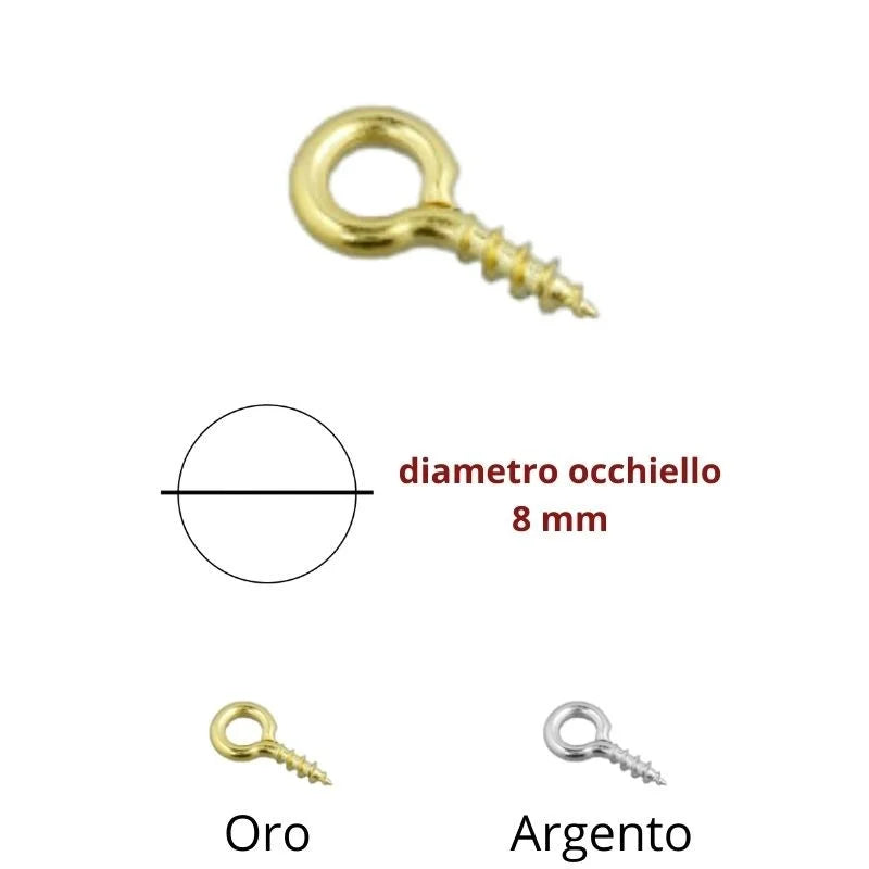 Occhielli avvitabili ø mm 8 articolo FF277 pezzi 100