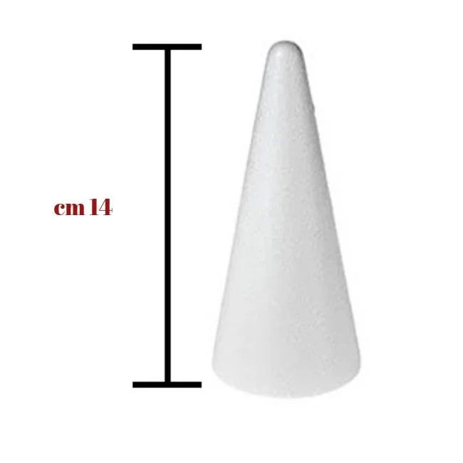 Cono polistirolo h mm 140 pezzi 6