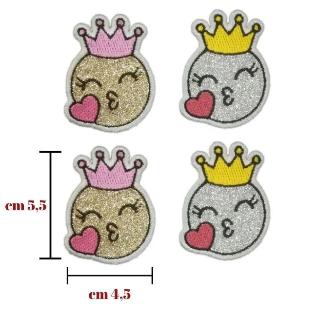 Iron-on application for fabric item 027/A 4 pieces