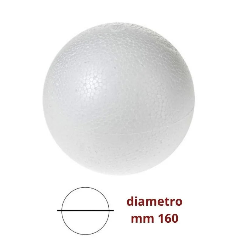 Sfera polistirolo ø mm 160 articolo 816/160 pezzi 4