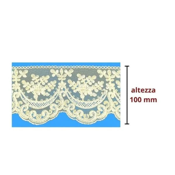 Pizzo in tulle rebrodè articolo F39 metri 10
