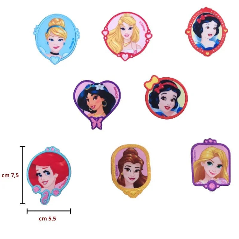 Iron-on application for Disney Princess fabric item EMPRI00 8 pieces