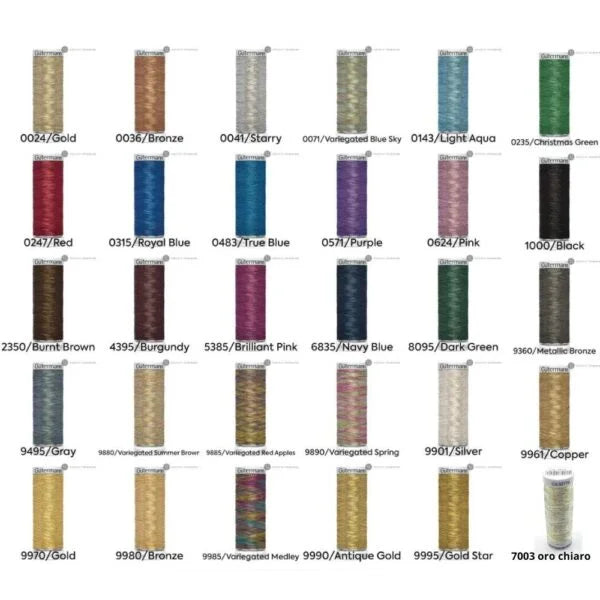 Gutermann 200m metallic spool, item 709760