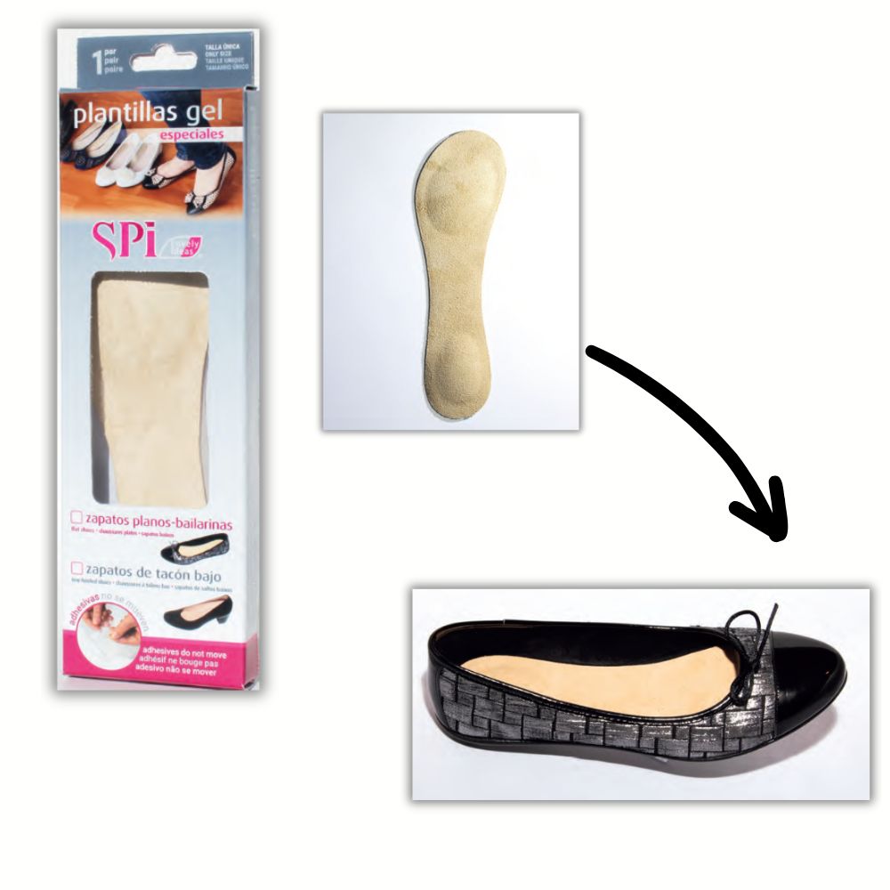 Sottopiede adesivo in tessuto e gel
articolo 45023 paio 1