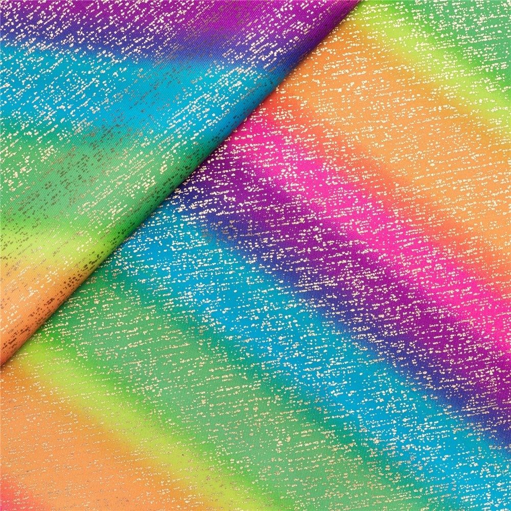 Printed lycra fabric, 150 cm high, Rainbow item