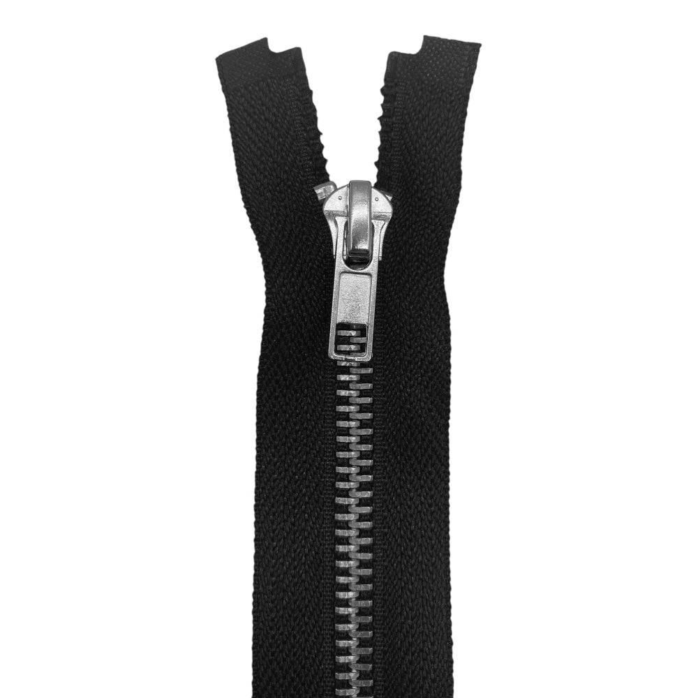 70cm divisible nickel silver metal zipper with 5mm chain
