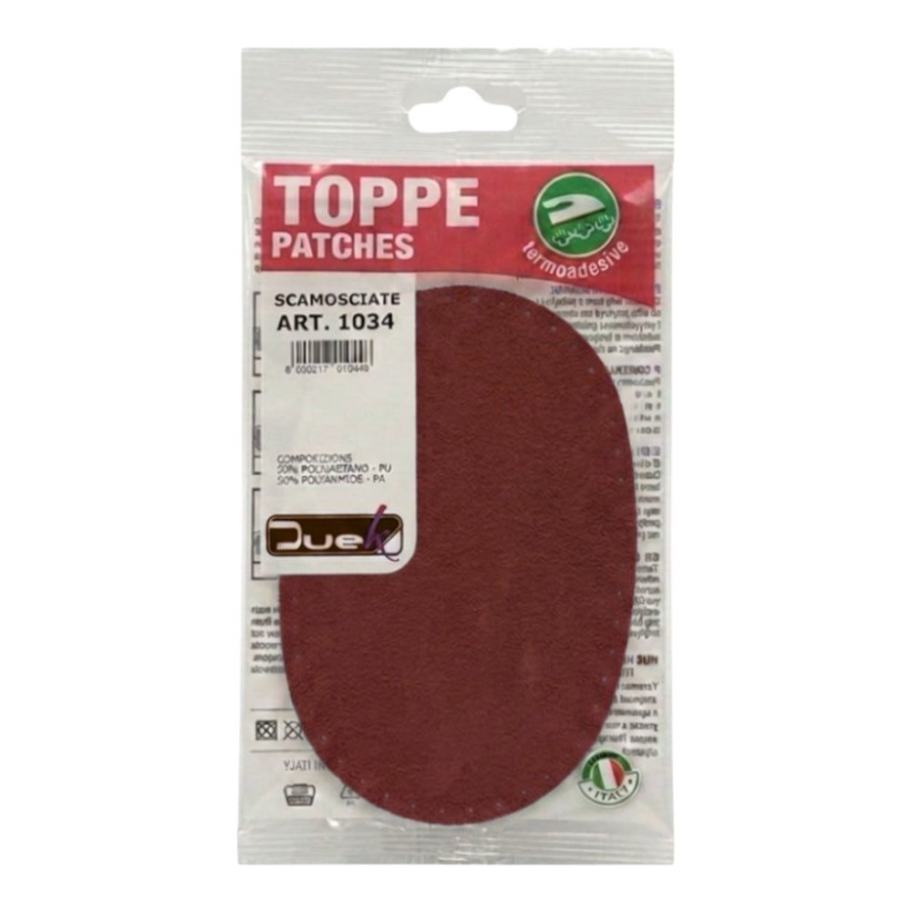Toppe scamosciate termoadesive articolo 1034