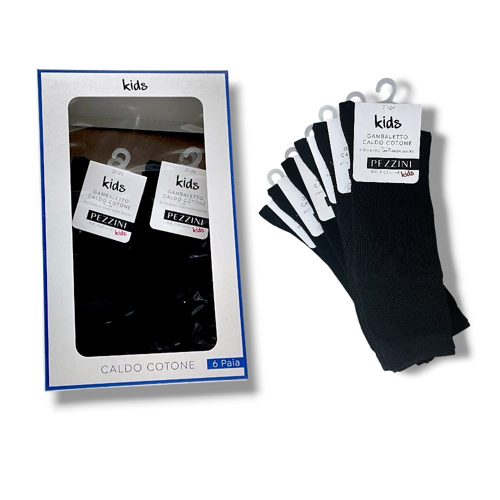 Long warm cotton socks for children, item Bgb-Pbalex, 6 pairs