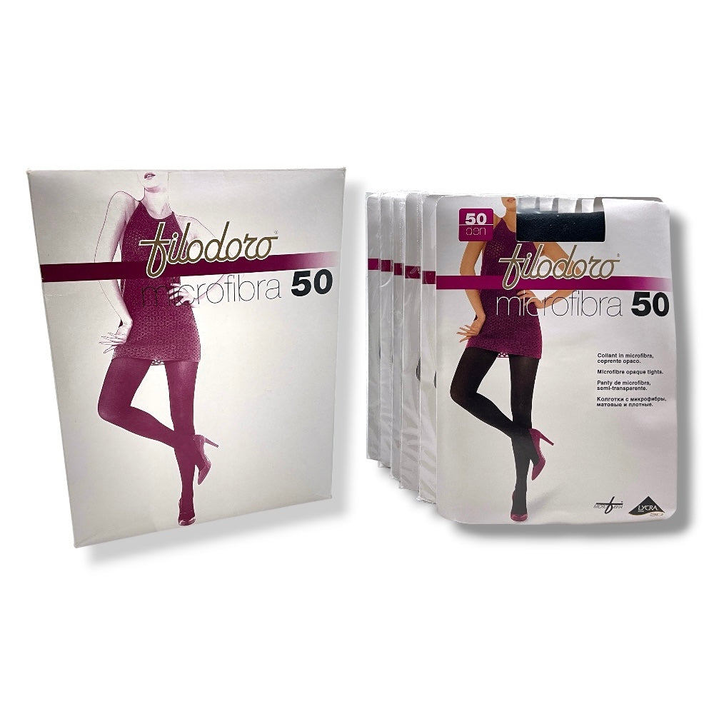 Collant donna (2-4) microfibra 50 den opaco Filodoro paia 6