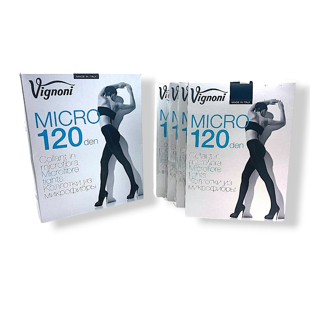 Collant donna microfibra 120 den (TG 2-3-4) Vignoni paia 4