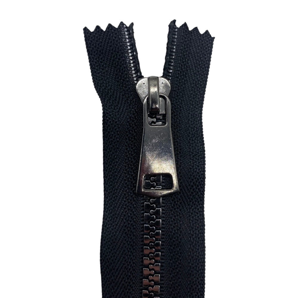 80cm combi metallic laminated zipper (2 sliders) divisible plastic chain 6mm