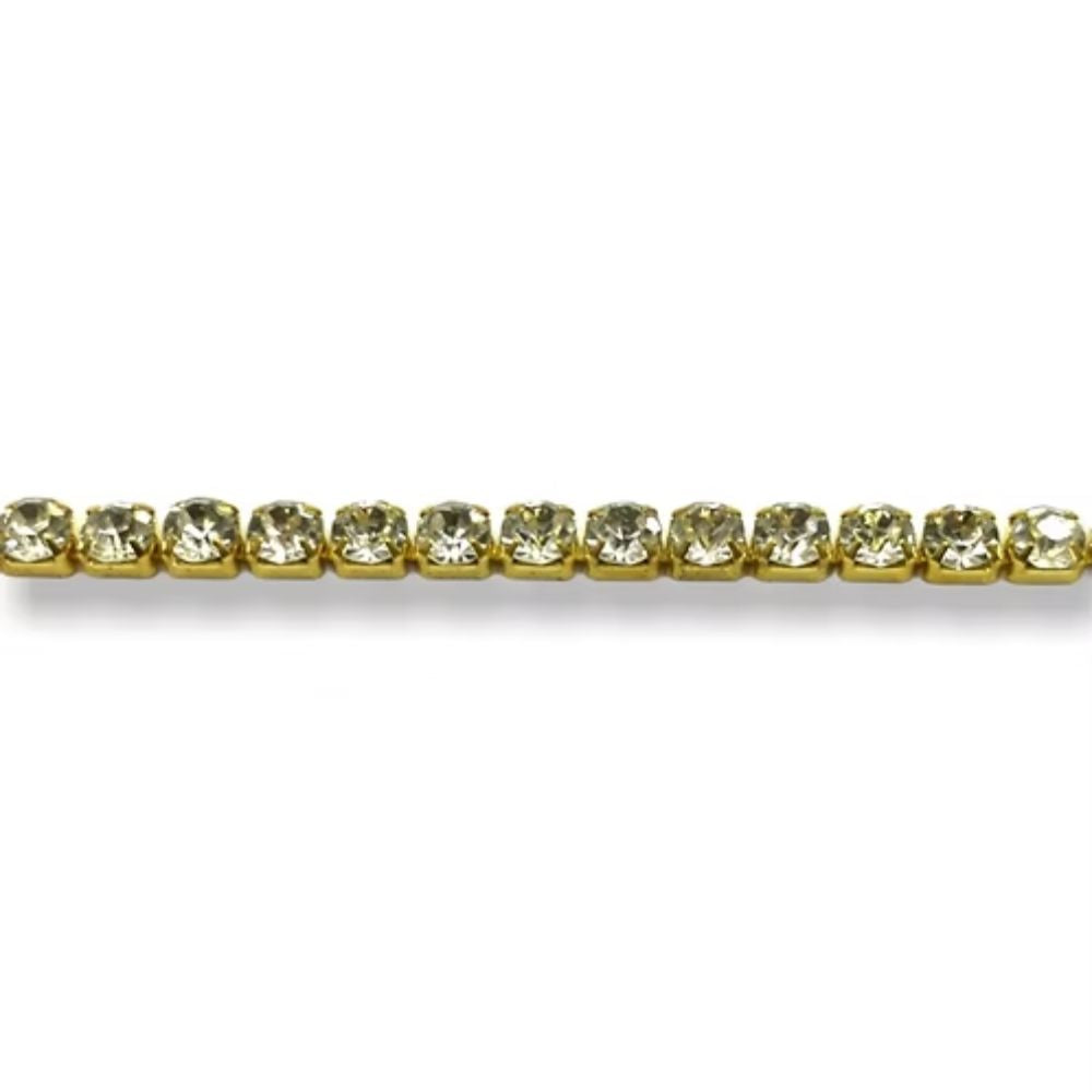Filo catena strass (maglia stretta) ss 6-12 gioiello articolo FM9296