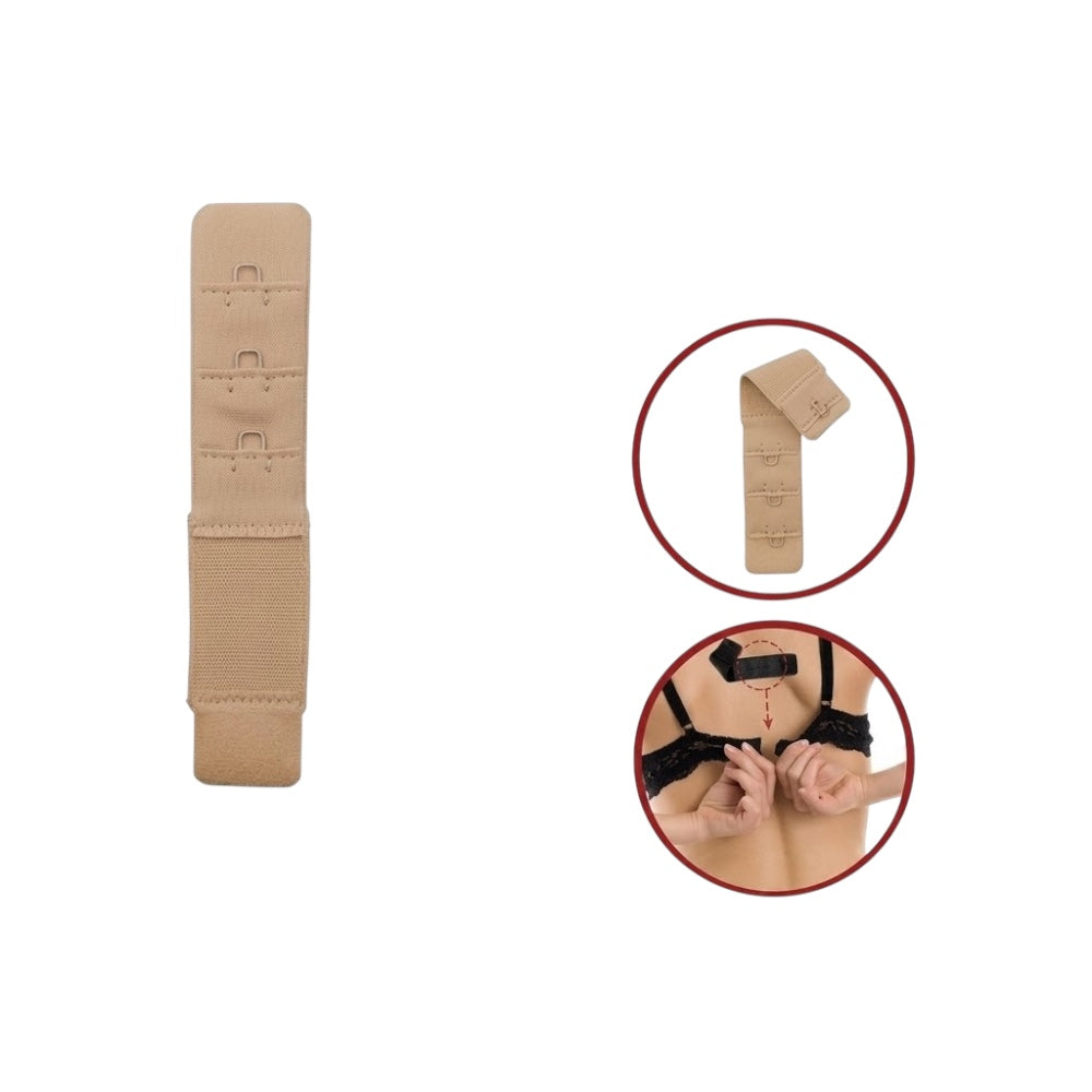Bra extender with elastic band with 2 hooks, height 30 mm, item S/2/716