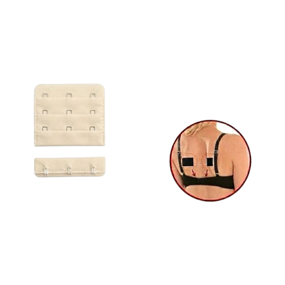 Sew-on bra extender with 3 hooks, height 50 mm, item 3520/3
6 pieces