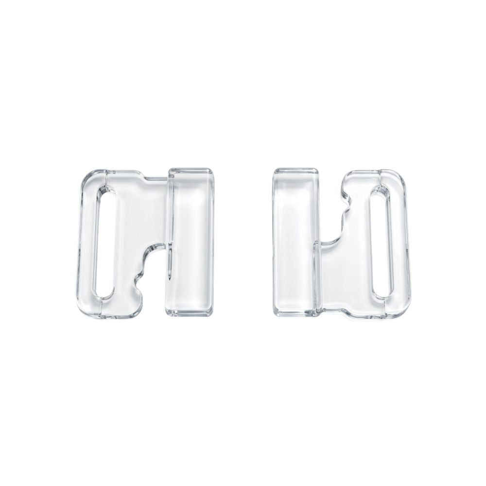 Gancio per reggiseno in plastica passo mm 20 interno articolo 16656 coppie 6