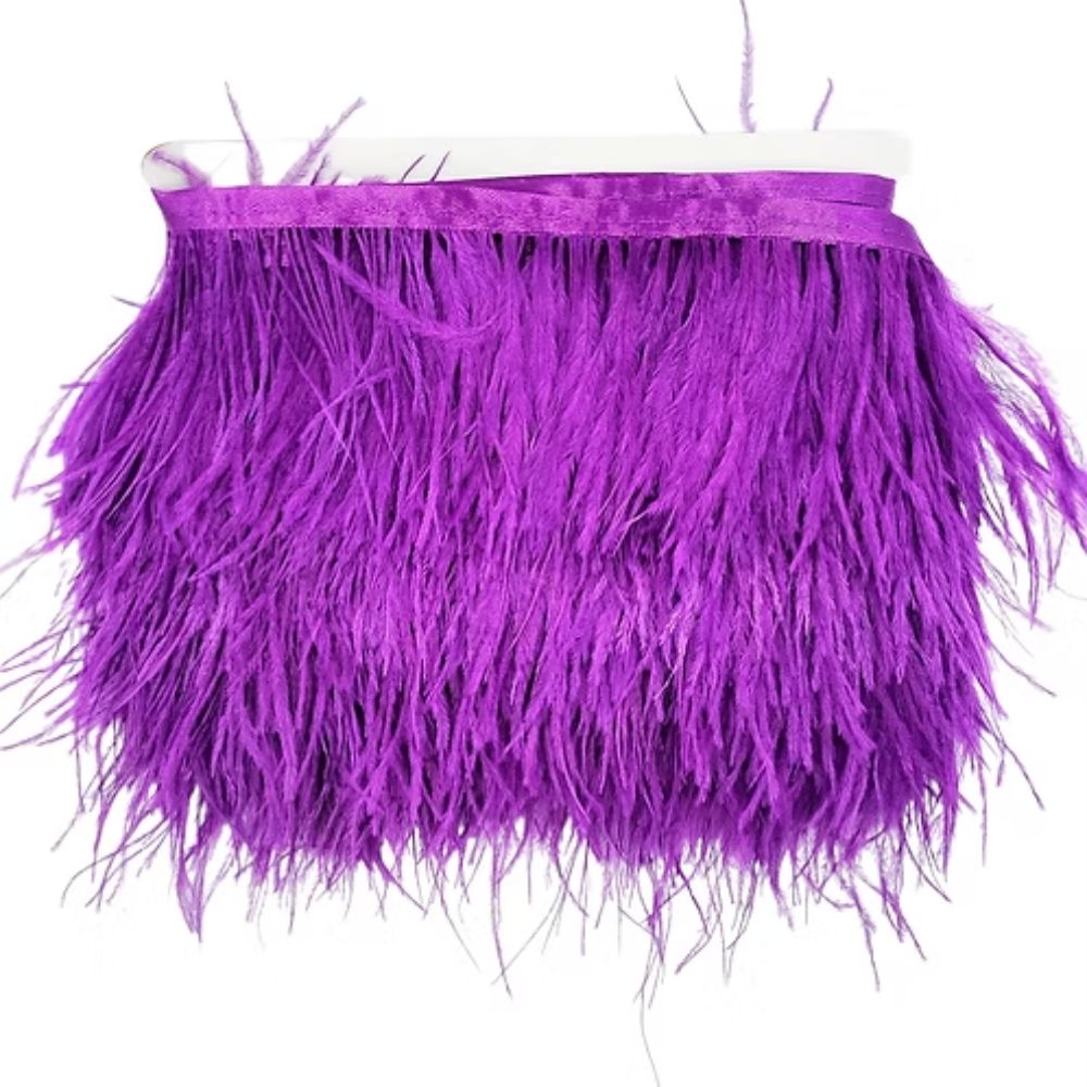 Ostrich fringe H cm 10 item Fm35140