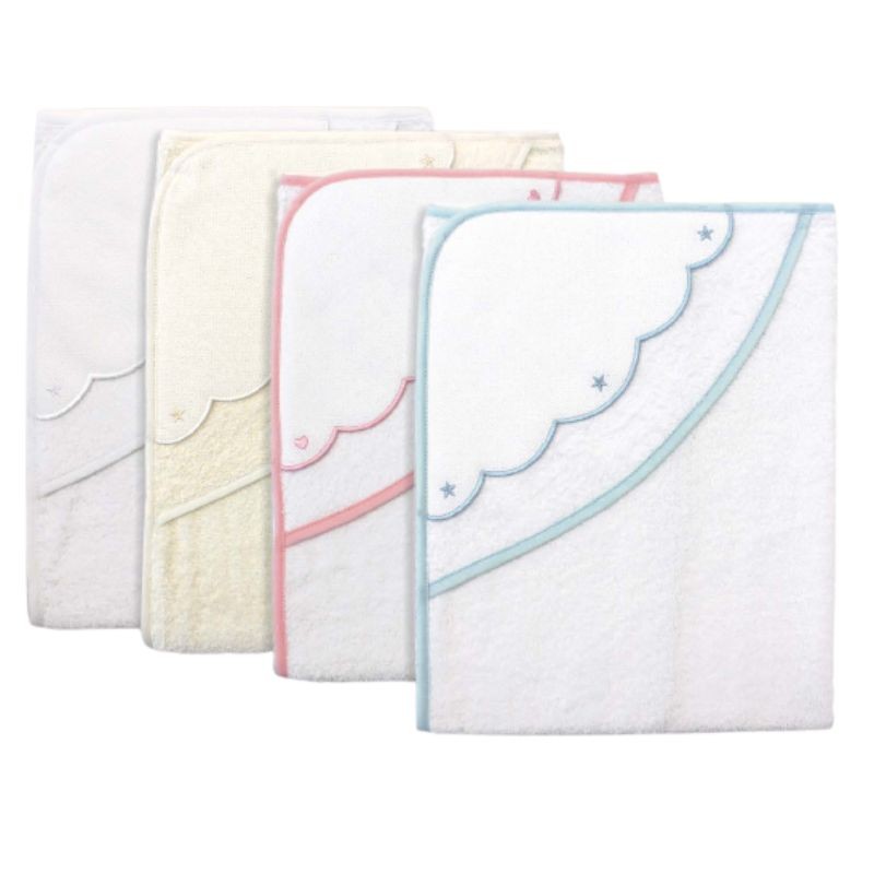 Accappatoio spugna con inserto tela aida neonato articolo BA00139