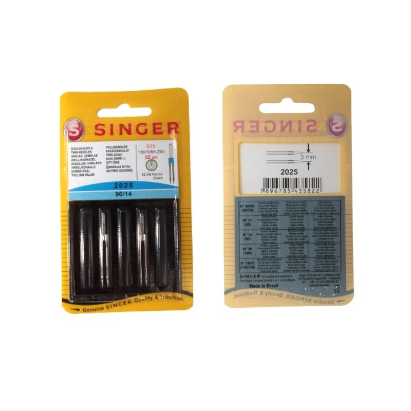 Twin machine needles width mm 3 item 2025 Singer pieces 2