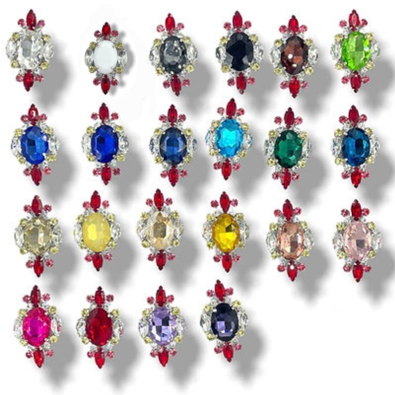 Application with glass stones item MC086B
