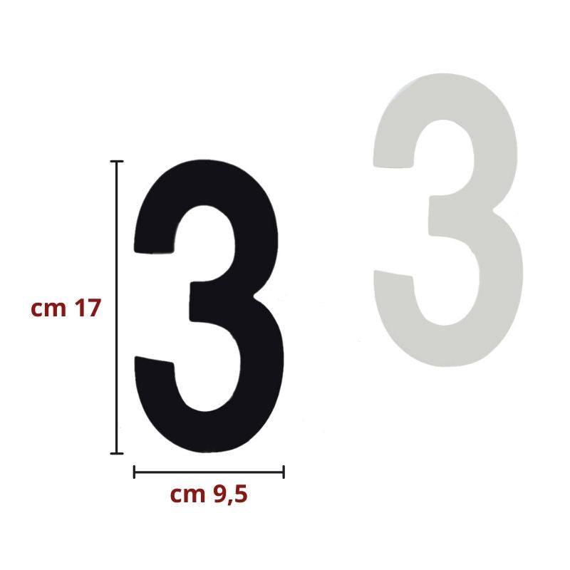 Applicazione numero termoadesiva articolo 352