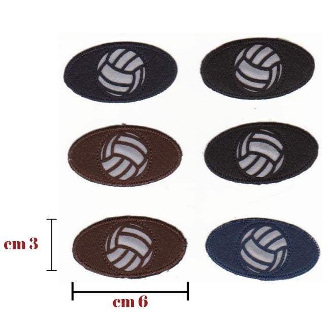 Iron-on application for fabric item 068/B, 6 pieces