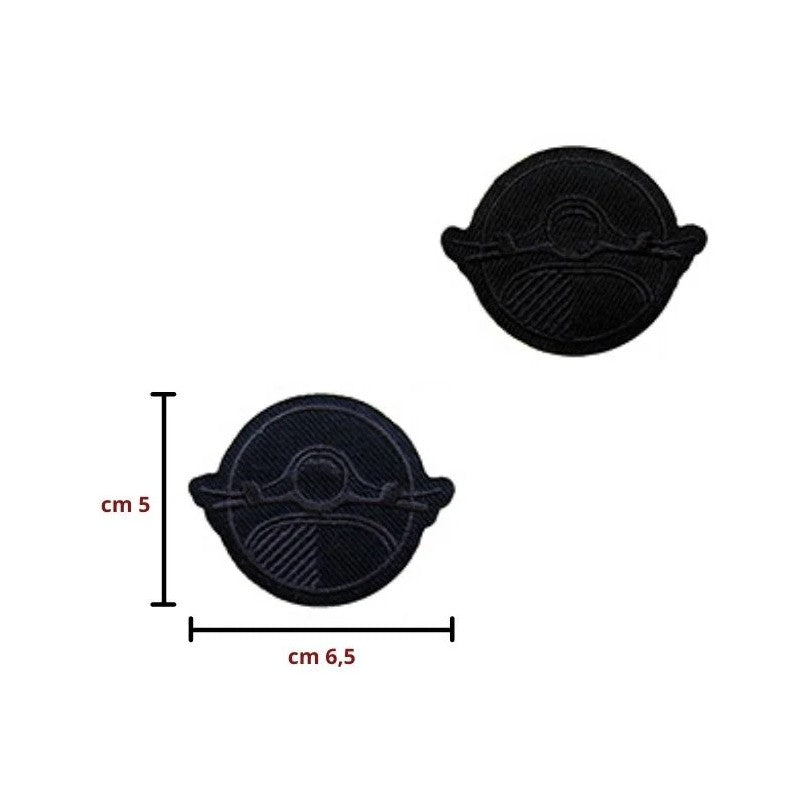 Applicazione termoadesiva tessuto articolo 457A pezzi 6