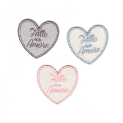 Applicazione termoadesiva tessuto articolo 839/B pezzi 6