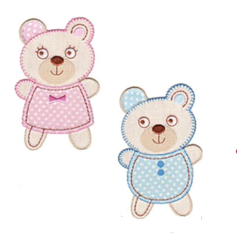 Applicazione termoadesiva tessuto articolo 9191 pezzi 2