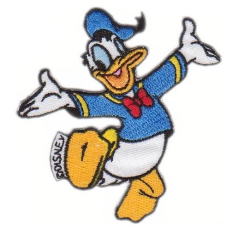 Applicazione termoadesiva tessuto Paperino articolo 9438